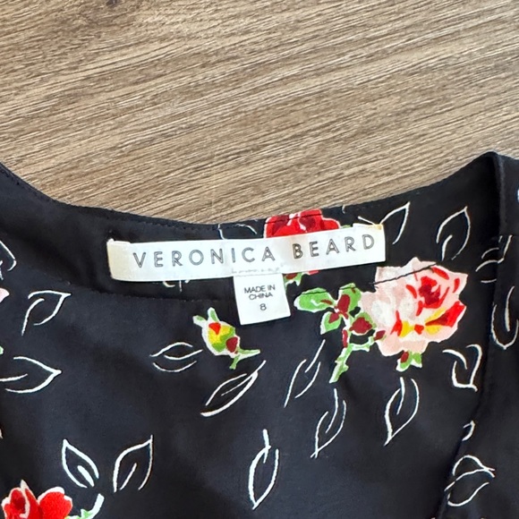 Veronica Beard Black Floral Blouse - Picture 2 of 5